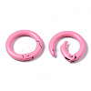 Spray Painted Eco-Friendly Alloy Spring Gate Rings PALLOY-T080-01-NR-4