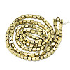 Electroplate Non-magnetic Synthetic Hematite Beads Strands G-S352-74A-01-2