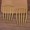 Alloy Hair Comb Findings OHAR-PW0001-426G-1