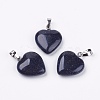 Synthetic Blue Goldstone Pendants G-G956-B11-FF-1