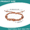 10Pcs 5 Colors Braided Nylon Cord Macrame Pouch Bracelet Making BJEW-PH0004-16-2
