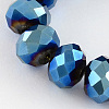 Electroplate Glass Bead Strands EGLA-R080-10mm-M-2