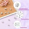 10Pcs 5 Styles Brass Micro Pave Cubic Zirconia Beads KK-CJ0004-20-3