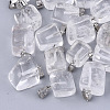 Watermelon Stone Glass Pendants G-Q996-33-1