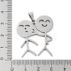 Non-Tarnish 201 Stainless Steel Pendants STAS-A090-01B-P-3