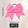 2Pcs Rubber Hair Ties MRMJ-SC0001-49E-2