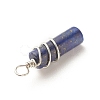 Natural Lapis Lazuli Pendants PALLOY-JF01570-04-4
