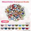 120Pcs Resin European Beads FIND-SP0002-05A-2