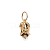 Ion Plating(IP) Brass Micro Pave Cubic Zirconia Pendants LS-PW-WG53304-06-1