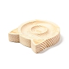 Pine Wooden Bangle Bracelet Finger Ring Diplay Holder Tray BDIS-D002-03B-02-4