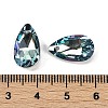 Faceted Teardrop Glass Pendants GLAA-O008-A26-3