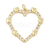 Rack Plating Brass Pendants KK-Q028-51G-1