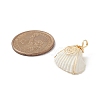 Natural Spiral Shell Copper Wire Wrapped Pendants PALLOY-TA00015-3