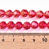 Baking Paint Transparent Glass Beads X1-DGLA-A035-T8mm-A02-5