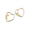 Brass Huggie Hoop Earrings EJEW-BB35713-5