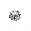 Tarnish Resistant Multi-Petal Flower 304 Stainless Steel Bead Caps STAS-E103-12A-1