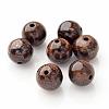 Round Natural Bronzite Beads X-G-P059A-01-1