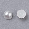 Half Round Domed Imitated Pearl Acrylic Cabochons OACR-H001-4-2