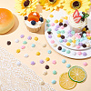 112Pcs 8 Colors Opaque Resin Cabochons RESI-SC0006-95-4