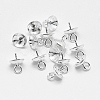 Anti-Tarnish Rhodium Plated 925 Sterling Silver Pendant Bails STER-E050-08P-1