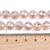 Transparent Electroplate Glass Beads Strands EGLA-N002-34C-B06-3