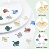 BENECREAT 24Pcs 6 Colors Alloy Pendants FIND-BC0003-28-4