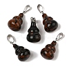 Natural Mahogany Obsidian Pendants G-B127-03P-08-2