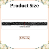 Grenadine & Plastic Pearl Ribbon OCOR-WH0105-170B-2
