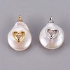 Natural Cultured Freshwater Pearl Pendants PEAR-F008-55-2