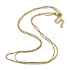 304 Stainless Steel Double-Layer Necklace LS-NJEW-Q321-01G-2