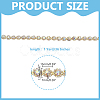 1Yard Floral Alloy & Rhinestone Hotfix Resin Rhinestone AJEW-HY0003-61-2