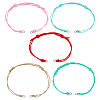 30Pcs 5 Colors Waxed Cotton Cord for DIY Bracelet Making AJEW-HY00006-1