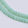 Opaque Solid Color Glass Bead Strands GLAA-F076-A09-3