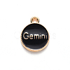 Alloy Enamel Pendants X-ENAM-S124-01B-08I-3