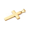 304 Stainless Steel Religion Jesus Cross Pendants STAS-F323-09G-2