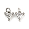 Brass Cubic Zirconia Pendants KK-G490-30P-1