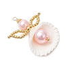 Clam Shell Pendants PALLOY-MZ00717-02-2