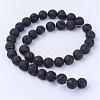 Natural Lava Rock Beads Strands G-Q462-8mm-24-2