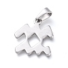 Non-Tarnish 304 Stainless Steel Pendants X-STAS-L210-06L-P-2