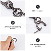 6Pcs 2 Colors Alloy Keychain Clasps DIY-CA0004-46-5