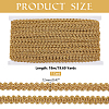 Polyester Centipede Lace Ribbon OCOR-WH0088-43B-03-2