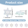 30Pcs 6 Colors Acrylic Ear Nuts FIND-HS0002-43-2