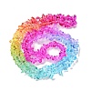 Spray Painted Transparent Glass Beads Strands X-GLAA-P060-01A-15-3