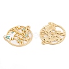 Rack Plating Alloy Enamel Pendants FIND-A040-05A-04G-2