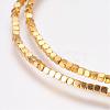 Grade AA Non-Magnetic Synthetic Hematite Bead Strands G-G652-19G-1
