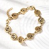 12 Constellations 304 Stainless Steel Link Chain Bracelets BJEW-I239-01G-07-3