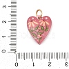 Painted Brass Pendants KK-CBAA339-02B-3