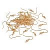 Brass Earring Hooks KK-F824-017G-2