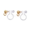202 Stainless Steel Clip-on Earrings Findings STAS-B072-17G-1