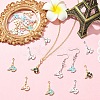 10Pcs Rack Plating Alloy Rhinestone Pendants FIND-YW0008-91A-4